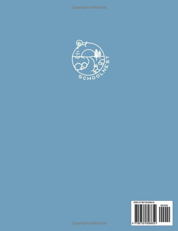 Second Grade Notebook: Light Blue Softcover Primary Composition Journal