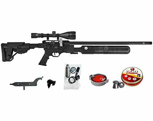 Hatsan Factor RC PCP .22 Caliber Air Rifle with Scope and Pack of 250x Pellets Bundle 