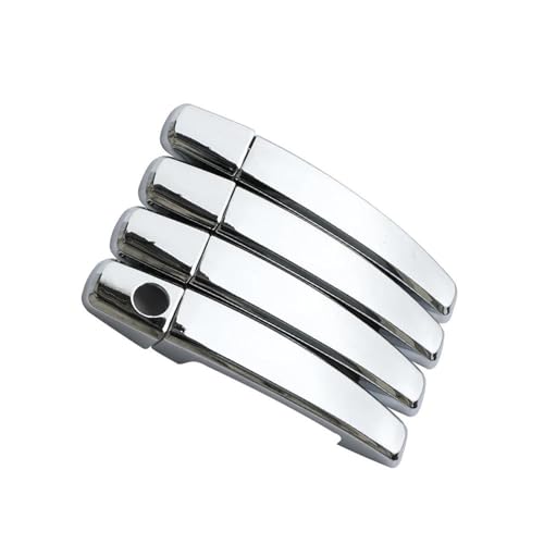 Cubierta de manija de fibra de carbono cromada para Opel Mokka y Astra J