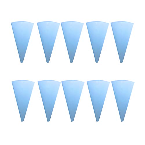 Cabilock 10pcs Sky- Eva Pastry Bags for Cake Decorating Reusable Squeezing Tools for Icing Biscuits Cookies More Flexible Design for Precise Food Shaping