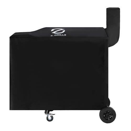 Z GRILLS Pellet Grill Cover 54 Inch | Official Genuine | Upgraded 600D Polyester Fabric, Heavy Duty, Waterproof, Weather Resistant Full Length Grill Cover for 700 Series Pellet Smoker by Z GRILLS - Used condition - US$45.25