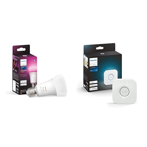 Philips Hue White and Color Ambiance ampoule LED connectée E27 avec Bridge 2.0 haut de gamme