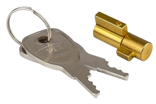 UNITRAILER Insert de Verrouillage pour tête d’attelage – Blocage antivol pour attelage remorque – sécurité attelage avec 2 clés – Protection Contre...