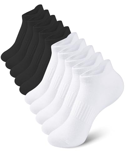 Image of Somaibo 10 Pairs Kids Socks for Boys Girls Low Cut Athletic Ankle Socks Half Cushioned Crew Cotton No Show Socks