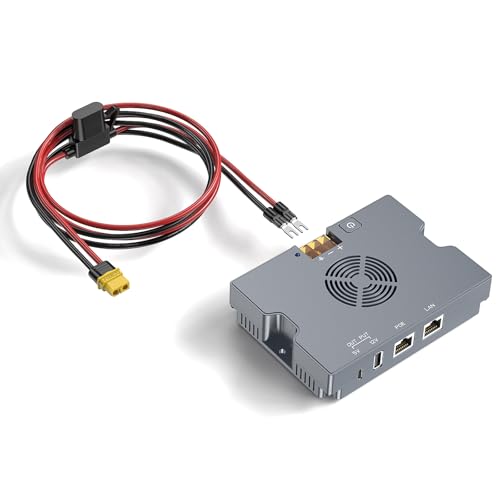 Image of 350W PoE Injector, 9-36V to 52V 6A Output - XT60 Cable Included | For Starlink Standard 4 / 4X / Gen 3 /Enterprise /Performance Gen 3 - USB-A 12V /1.5A & Type-C 5V /3A - Smart Cooling Aluminum Case
