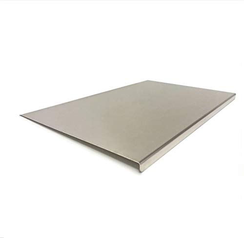Fonderia Bongiovanni | Spianatoia in Acciaio Inox | Tagliere Acciaio inox | Tavola di Protezione | per Piano da Lavoro | per Alimenti | per Impastare Pizza Pane Dolci Pasta | 70x48 cm