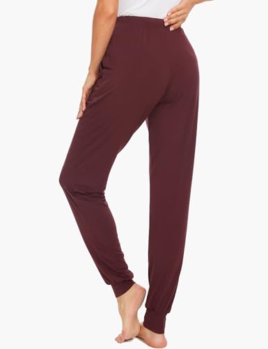 Image of GYS Women's Pajama Pants - Viscose Made from Bamboo, Joggers Pants with Pockets Comfy Lounge Sleep Pants Pj Bottoms