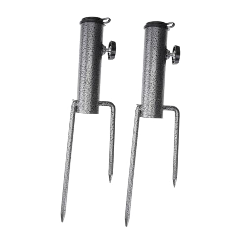 HIAKDOFT 2 Piezas Bases para Sombrilla de Playa de Resistente Anclas Pesadas para Parasol de Soporte Estable para Jardín y Exteriores