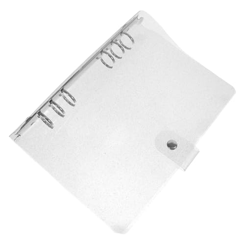 MINAOLULUS 小型防水六ルーズリーフバインダー 透明ノートカバー 携帯便利手帳保護ケース 学校オフィス用軽量メモ帳カバー