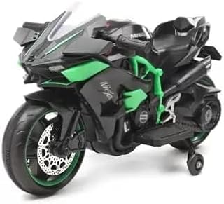 دراجة كهربائية تعمل بالبطارية قابلة لإعادة الشحن للأطفال من اتش 2 ار، لون ان جي جرين، لعمر 2 إلى 8 سنوات