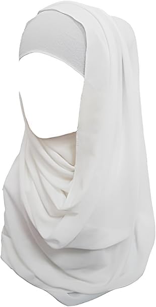 – Solid Color Shine Chiffon Scarf for Women, Fashion Soft Hijab, Long Wrap, Muslim Head Scarf Turban Cap Shawl