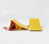 Wheelpal Lightweight Wheel Chock with Rope Non Slip Base for Cars