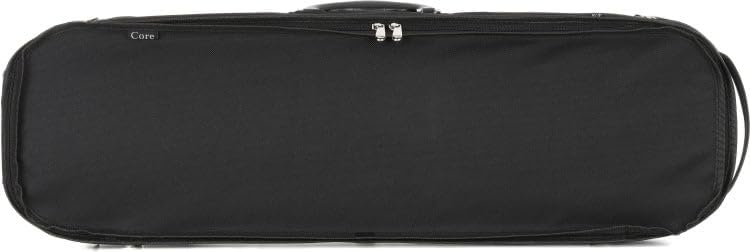 CC535 Two-tone Violin Case with Black Exterior/Black and Gold Interior - 4/4 Size
