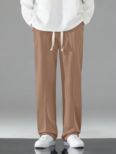 Image of GRECIILOOKS Men's Lycra Cargo Track Pants - Loose Fit Joggers for Men | Korean Style Travel & Lounge Wear with Pockets (Available in Plus Size)