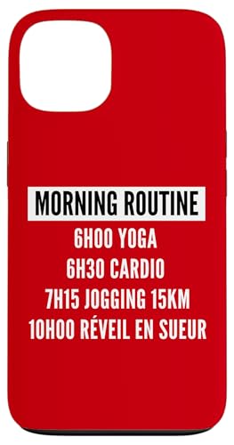 Morning Routine Matin Dormir Sport Humour Coach Reveil �X�}�z�P�[�X iPhone 13 �p