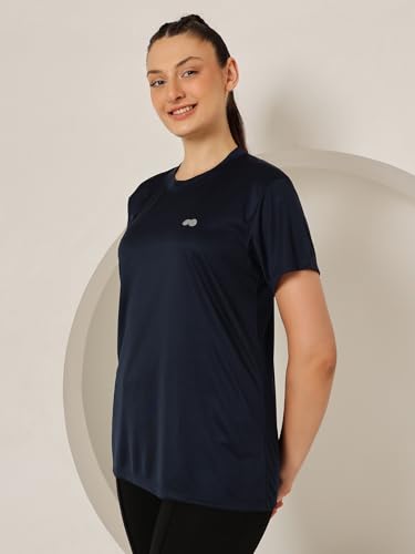 Image of Clovia Women's Polyester Regular Fit Active T-Shirt
