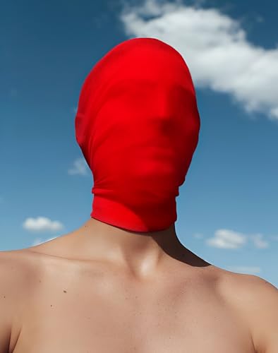 2 Pieces Full Face Mask, BW 2nd Skin Masks,Halloween Spandex Hood for Unisex Cloth