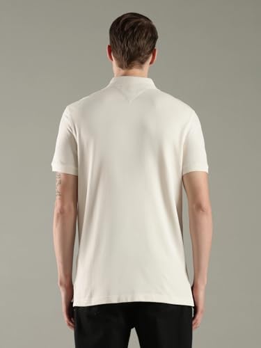 Image of Tommy Hilfiger Solid Regular fit Cotton Polo t-Shirt