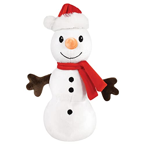 Image of Hudson Baby Unisex Baby Plush Blanket with Toy, Rudolph And Snowman, One Size