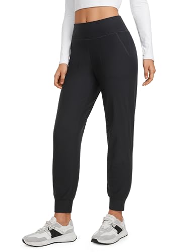 CRZ YOGA Womens Fleece Lined Workout Joggers with Pockets 27.5"