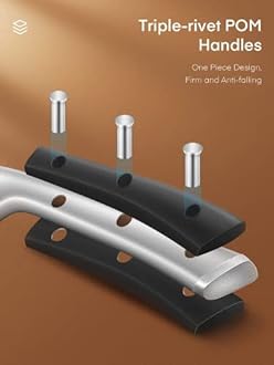 D.Perlla Knife Set, 6-Piece Kitchen Knife Sets, Knife Block Set with High Carbon German Stainless Steel, Sharp Knives Set with Stylish Acacia Wood Block