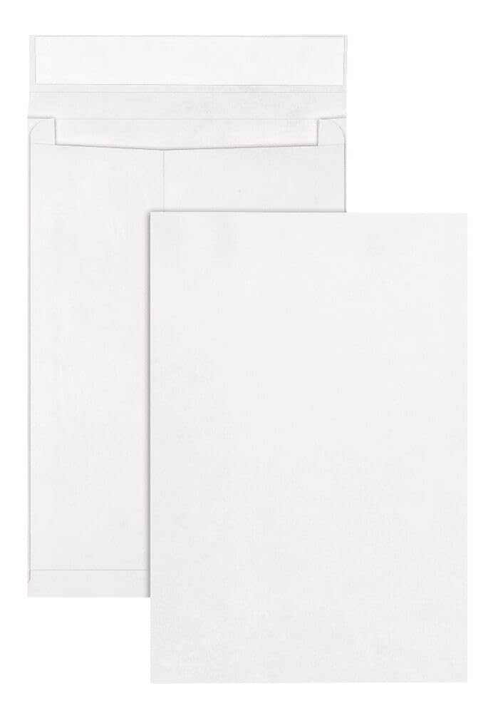Survivor R4520 Tyvek Expansion Mailer, 12 x 16 x 2, White (Case of 100)
