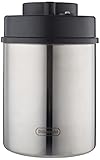 De'Longhi Vakuum-Kaffeebehälter DLSC063 - Entkalker für Kaffeemaschinen und Kaffeevollautomaten, Vakuumbehälter zur Kaffeeaufbewahrung von Kaffeebohnen und gemahlenen Kaffee mit Integrierter Anzeige