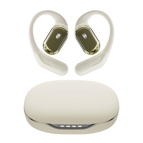 inscamera Open-Ear Headphones, Over Ear Earbuds with Ear Hooks, True Wireless Bluetooth Earphones with Microphone, Touch Control, Clear Calls, 60H Playtime, IPX7 Waterproof for Running and Workouts
