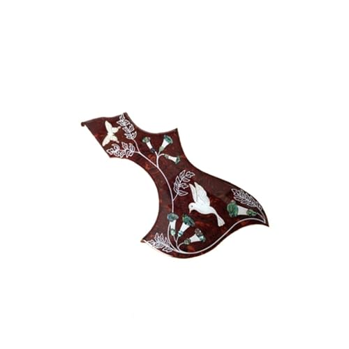 Pickguard de guitare gravé folk universel en bois ciselé haut de gamme