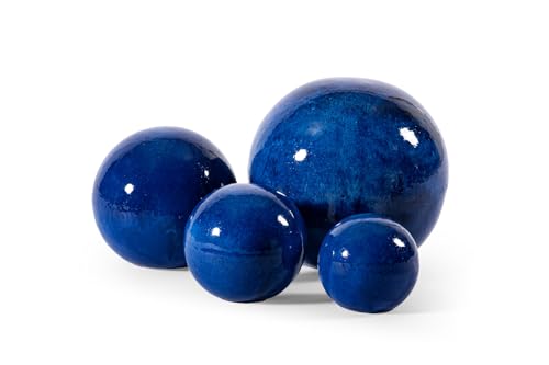 Teramico Dekokugel Gartenkugel glasiert -Blau, Grün, Anthrazit,...