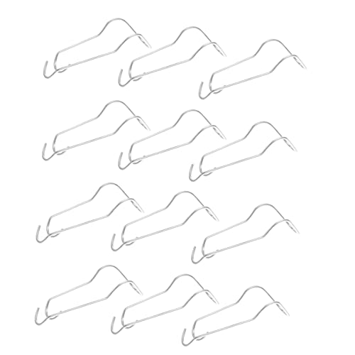 Yardwe Steel Pipe Connection Buckle 25Pcs Trellis Plant Buckle for Garden Cane Support Spring Clip Durable Steel Fixing Connector