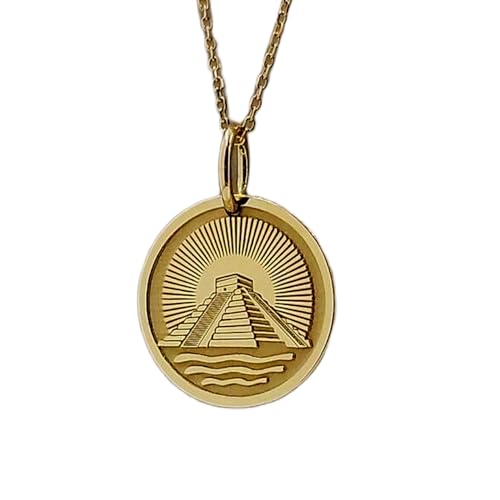 Pendentif Chichen Itza 24 mm et chaîne 45,7 cm pour parfaire votre look