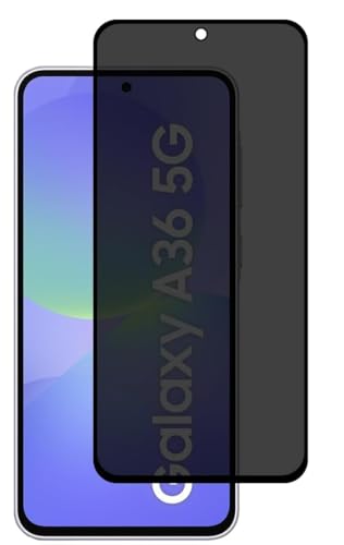 Image of ZARALA Privacy Tempered Glass Screen Protector for Samsung Galaxy A36 /A56 5G | Privacy Tempered Glass Guard Samsung Galaxy A36 /A56 5G - HD /Fingerprint Note Working /9H Hardness