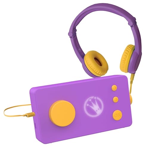 Lunii - Pack de Voyage Ma Fabrique à Histoires Violette + Casque Audio Violet + 2h30 d'histoires incluses à télécharger, Dès 3 à 8 Ans - Fabriquée en France