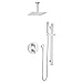 American Standard 1660186.002 Ceiling Mount Rain Shower Head Shower Arm 6 inch, Polished Chrome