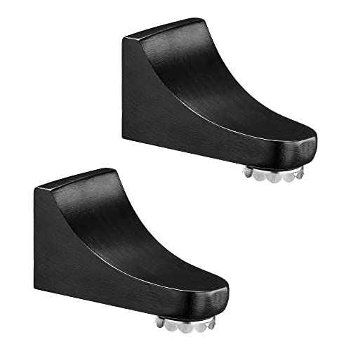 Navaris 2x Jabonera magnética de madera - Set de 2 jaboneras para lavabo - Soporte para pastilla de jabón - Accesorio para baño ducha fregadero