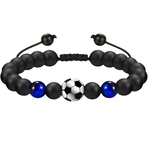 MUNSKT - MUNSKT 1PCS Bracelet Cadeaux pour Un Ami,Réglable Football Bracelets pour L'obtention des Diplômes,Bracelet de Football pour Petit Ami