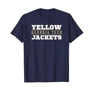 Georgia Tech Yellow Jackets Between The Lines T-Shirt