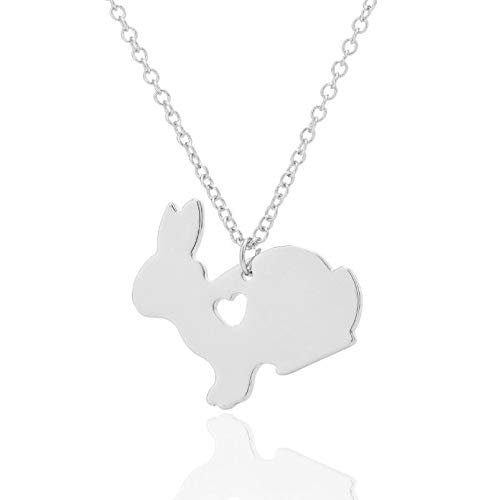 Collier lapin en bijoux creux et finitions raffinées style pop sauvage