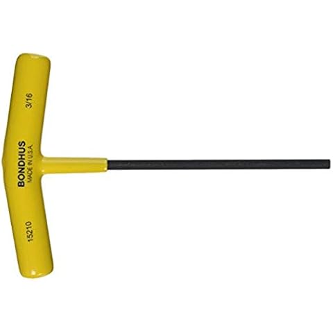 Bondhus 15210 3/16" Hex Tip T-Handle with ProGuard Finish Cover