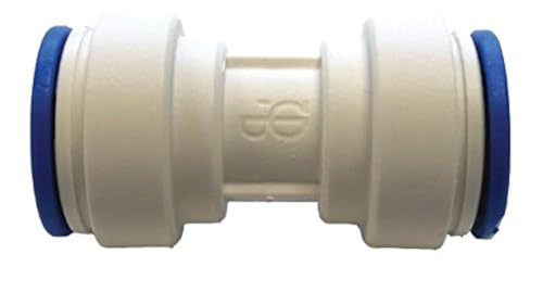 John Guest Speedfit 5/16 Inch OD Union Connector, Push to Connect Plastic Plumbing Fitting, White, NC2112P