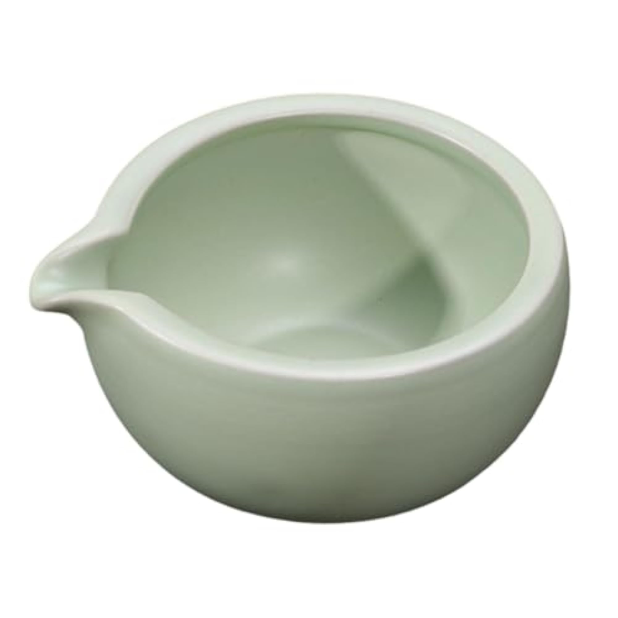 Ceramic Matcha Bowl 470ml for Whisking, Green
