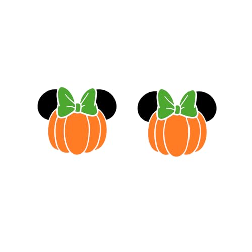 Pumpkin Stud Mouse Earrings for Women. Halloween Pumpkin Mouse Earrings