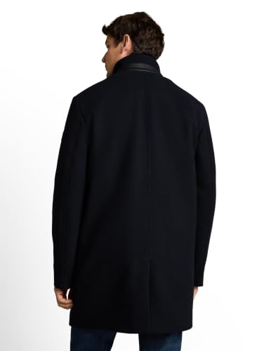 TOM TAILOR Herren Wollmantel mit Stehkragen – Ansicht 2