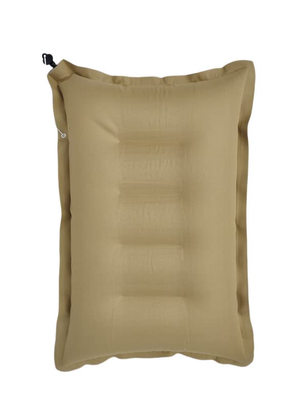 Zepdos Travel Air Pillow with Air Pump Headrest for Men and Women | Self-Inflating Camping Pillow, Khaki, Compact Travel Size with Compression Strap, Multipurpose Pillow (Beige) (Pack of 2)-picture-10