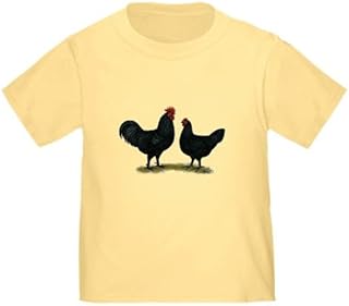 CafePress Black Java Chickens Toddler T Shirt Cute Toddler Graphic Tee, 100% Cotton