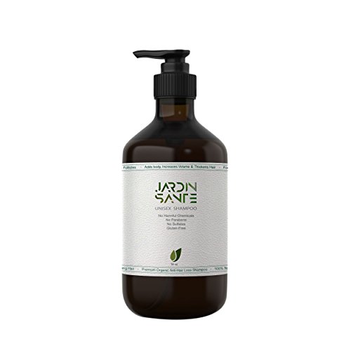 Jardin Sante Organic Anti Hair Loss Shampoo with Argan Oil - Formulated for Men and Women to Slow Down Hair Loss and Add Volume, Strengthens Hair, Effective Against Thinning and Breakage