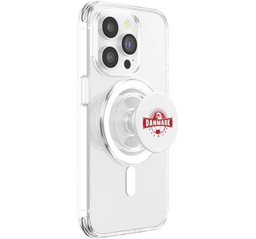 Fútbol PopSockets PopGrip para MagSafe Dinamarca Globe Stars soporte imantado 4