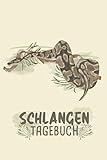  Mein Schlangen Logbuch: Königspython Tagebuch - Logbuch für Haltung von Pythons I Terrarium Planer Notizbuch I Journal für ein halbes Jahr I Schlange Futter Tracking