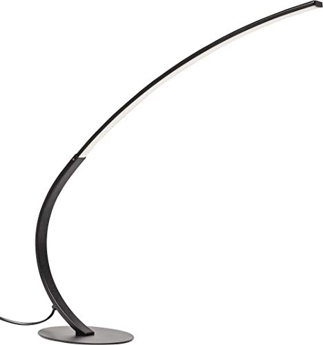 Preisvergleich Produktbild Kare Design Stehleuchte Codolo Schwarz, Moderne Tischleuchte, Stehlampe mit LED, Bogenlampe, Leselampe, (H / B / T) 50x60x13cm